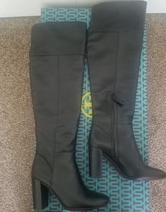 Tory Burch Over The Knee Leather Boots